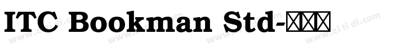 ITC Bookman Std字体转换